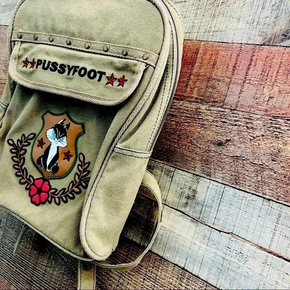 Vintage Looney Tunes Vintage Pussyfoot Army Backpack